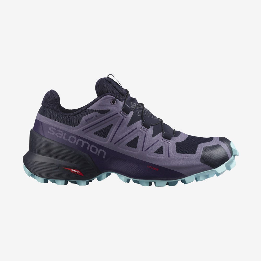 Salomon SPEEDCROSS 5 GORE-TEX Trailrunning Schuhe Damen Navy/Blau | DLG-786240