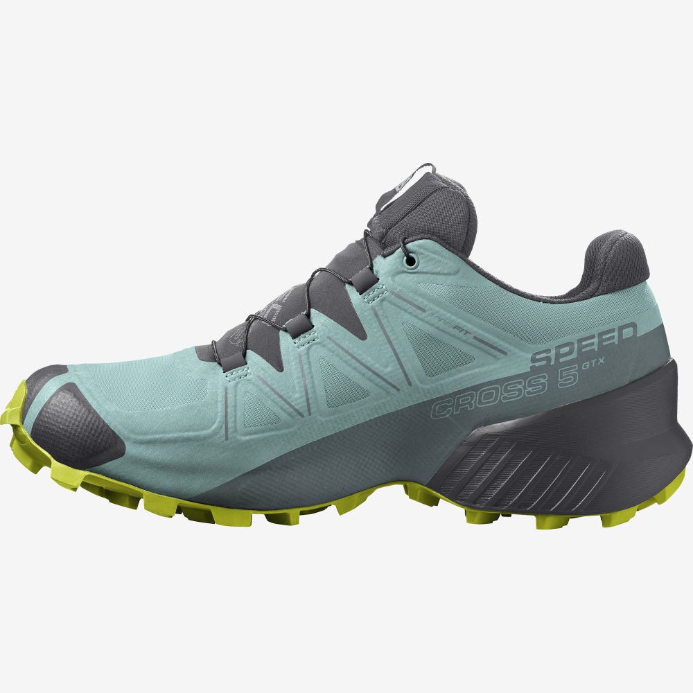 Salomon SPEEDCROSS 5 GORE-TEX Trailrunning Schuhe Damen Türkis | GBT-948012