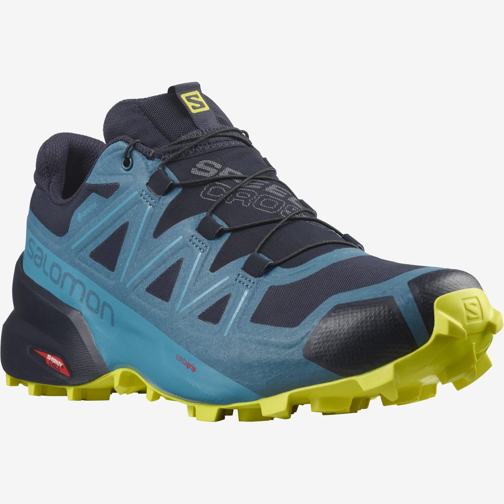 Salomon SPEEDCROSS 5 GORE-TEX Trailrunning Schuhe Herren Navy/Blau | PKF-059264