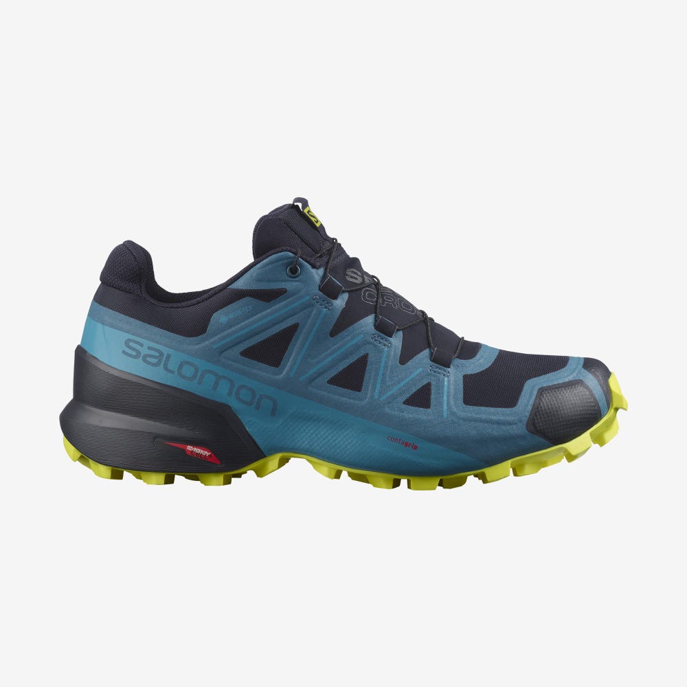 Salomon SPEEDCROSS 5 GORE-TEX Trailrunning Schuhe Herren Navy/Blau | PKF-059264