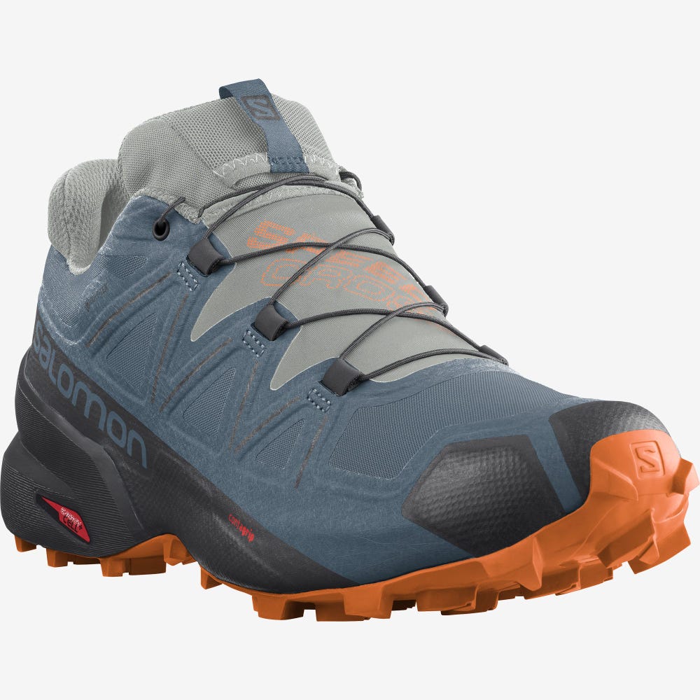 Salomon SPEEDCROSS 5 GORE-TEX Trailrunning Schuhe Herren Blau/Orange | SWH-687904