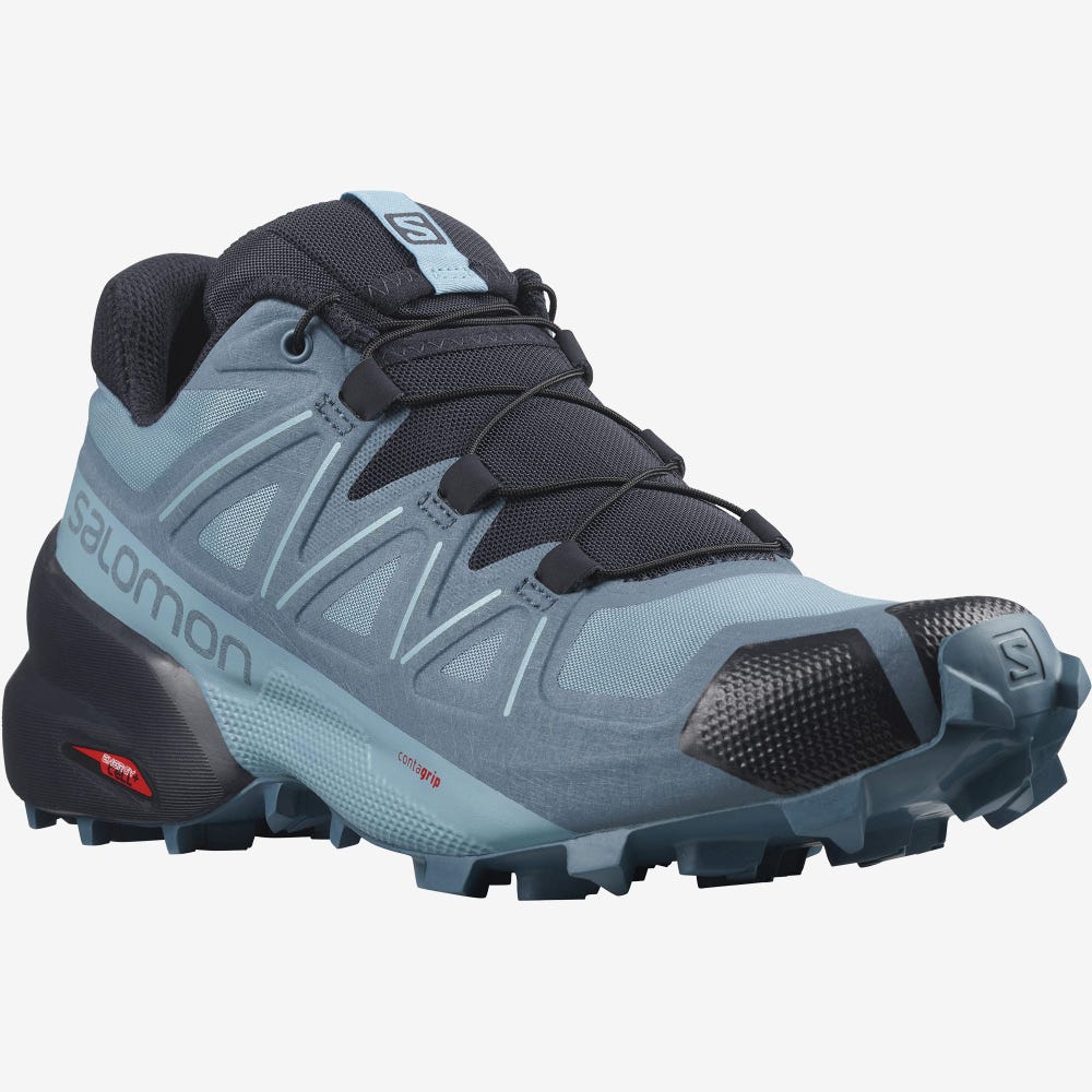 Salomon SPEEDCROSS 5 Trailrunning Schuhe Damen Blau | MEP-302987