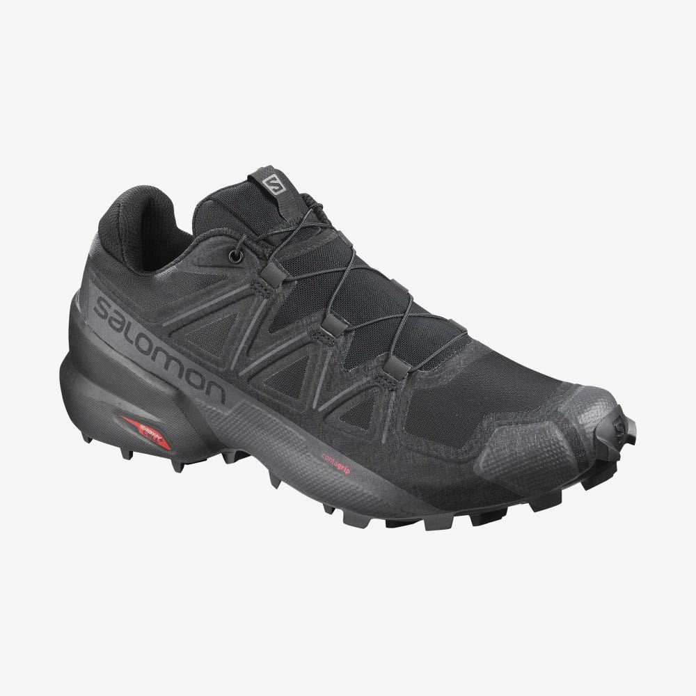 Salomon SPEEDCROSS 5 WIDE Trailrunning Schuhe Herren Schwarz | FNI-358927