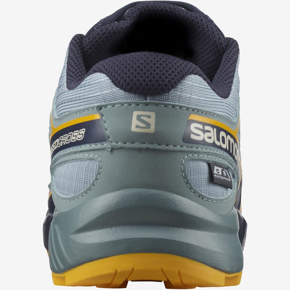 Salomon SPEEDCROSS CLIMASALOMON™ WATERPROOF Trailrunning Schuhe Kinder Grün | FLE-358946