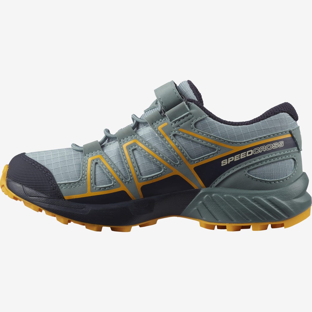 Salomon SPEEDCROSS CLIMASALOMON™ WATERPROOF Trailrunning Schuhe Kinder Grün | HQY-839526