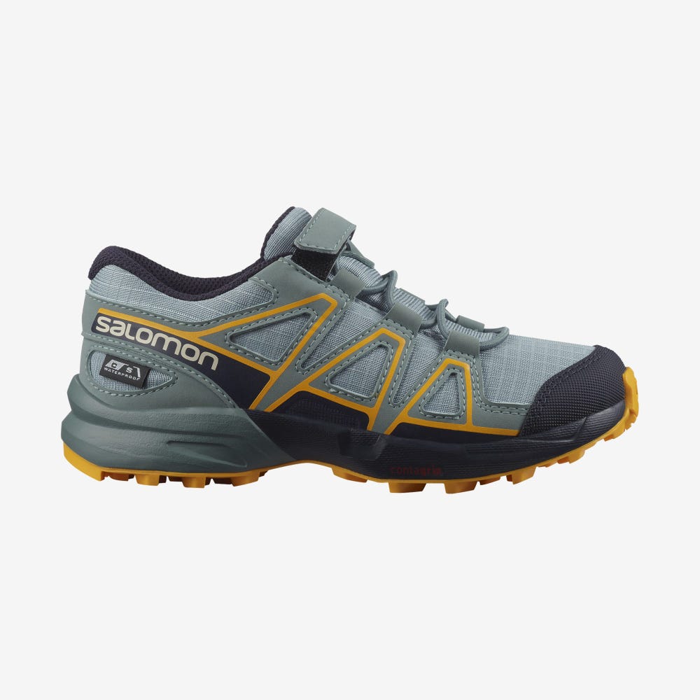 Salomon SPEEDCROSS CLIMASALOMON™ WATERPROOF Trailrunning Schuhe Kinder Grün | HQY-839526