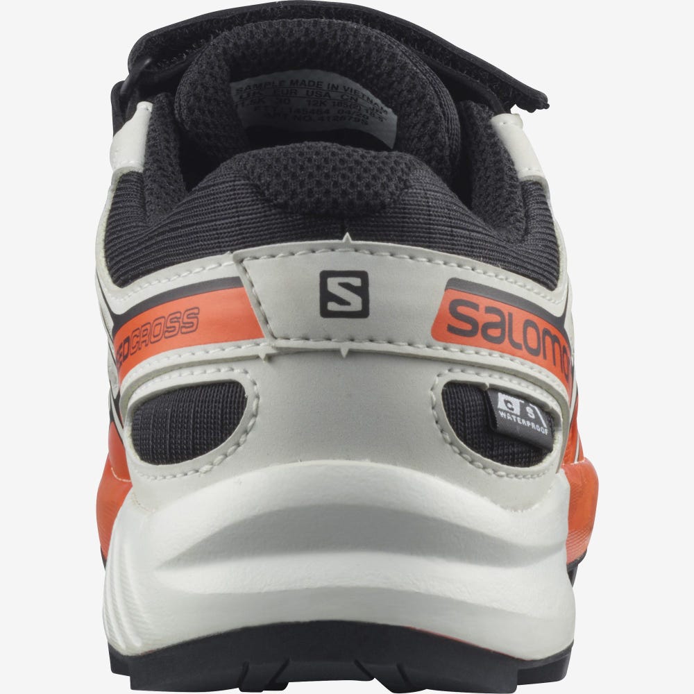 Salomon SPEEDCROSS CLIMASALOMON™ WATERPROOF Trailrunning Schuhe Kinder Schwarz/Rosa | LAX-617920