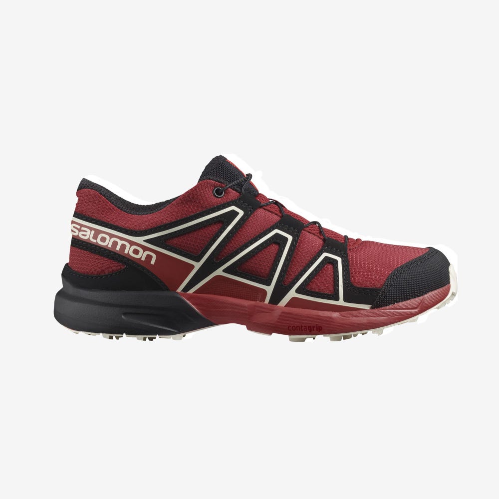 Salomon SPEEDCROSS Trailrunning Schuhe Kinder Rot/Rosa/HellGelb | CEP-896120