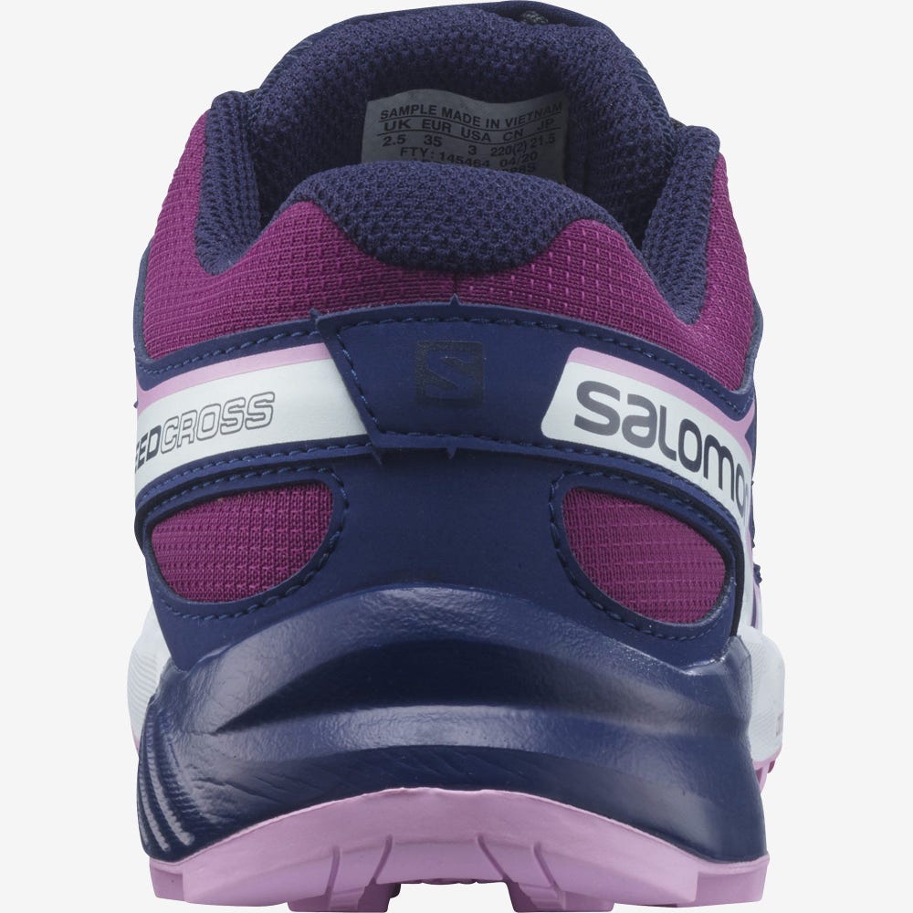 Salomon SPEEDCROSS Wanderschuhe Kinder Lila/Blau/Lila | SIP-254761