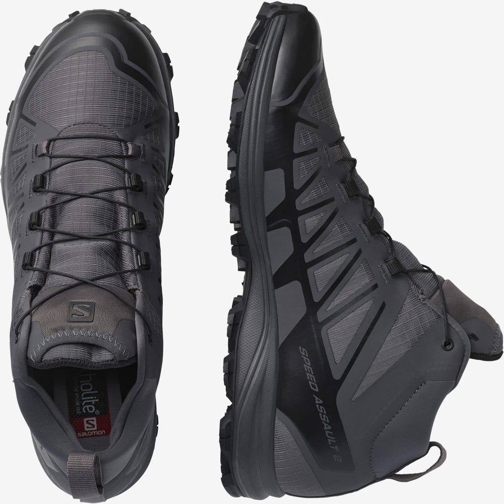 Salomon SPEED ASSAULT 2 Taktische Stiefel Herren Schwarz | MIE-412573