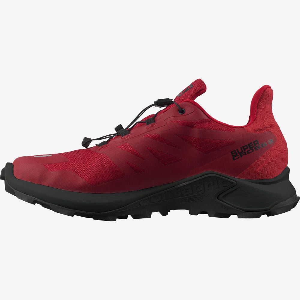 Salomon SUPERCROSS 3 GORE-TEX Trailrunning Schuhe Herren Rot/Weiß/Rot | JID-978251