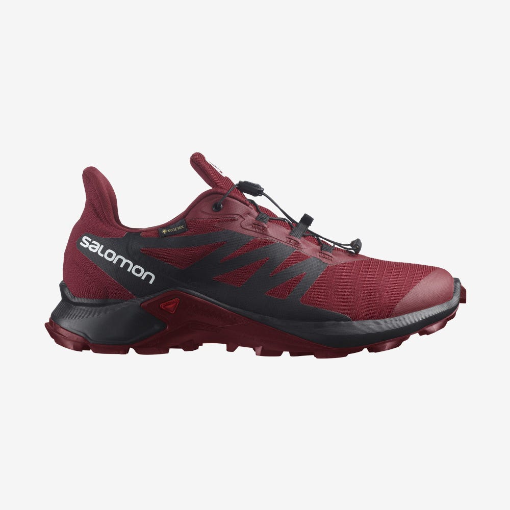 Salomon SUPERCROSS 3 GORE-TEX Trailrunning Schuhe Herren Rot/Weiß/Schwarz | TYK-208753