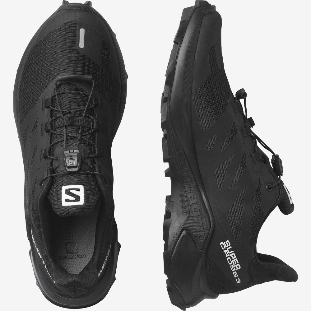 Salomon SUPERCROSS 3 Trailrunning Schuhe Damen Schwarz | GEJ-129304