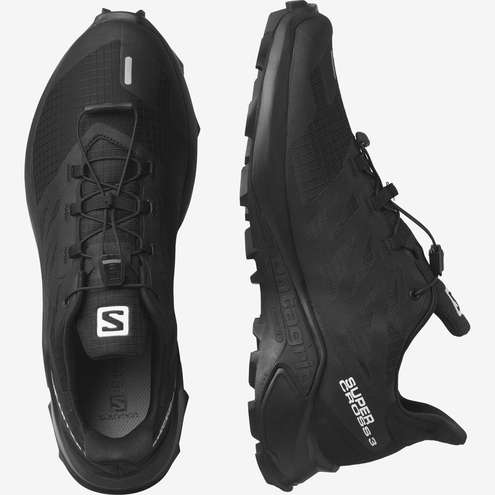 Salomon SUPERCROSS 3 Trailrunning Schuhe Herren Schwarz | UFV-147539