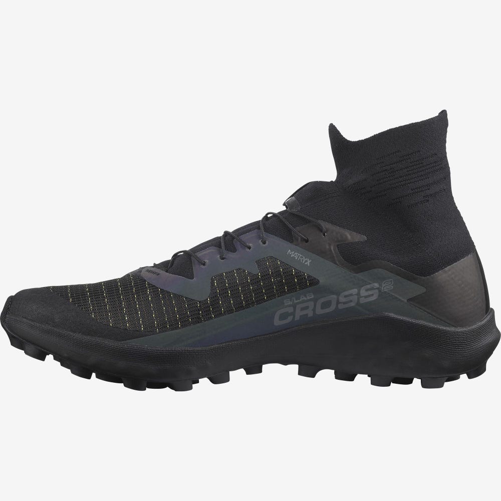 Salomon S/LAB CROSS 2 Trailrunning Schuhe Herren Schwarz | IAG-976423