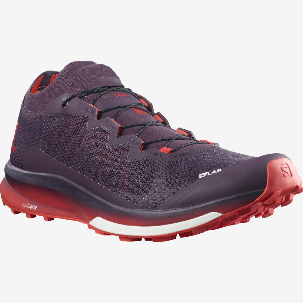 Salomon S/LAB ULTRA 3 Trailrunning Schuhe Damen Lila/Rot | GFP-867592