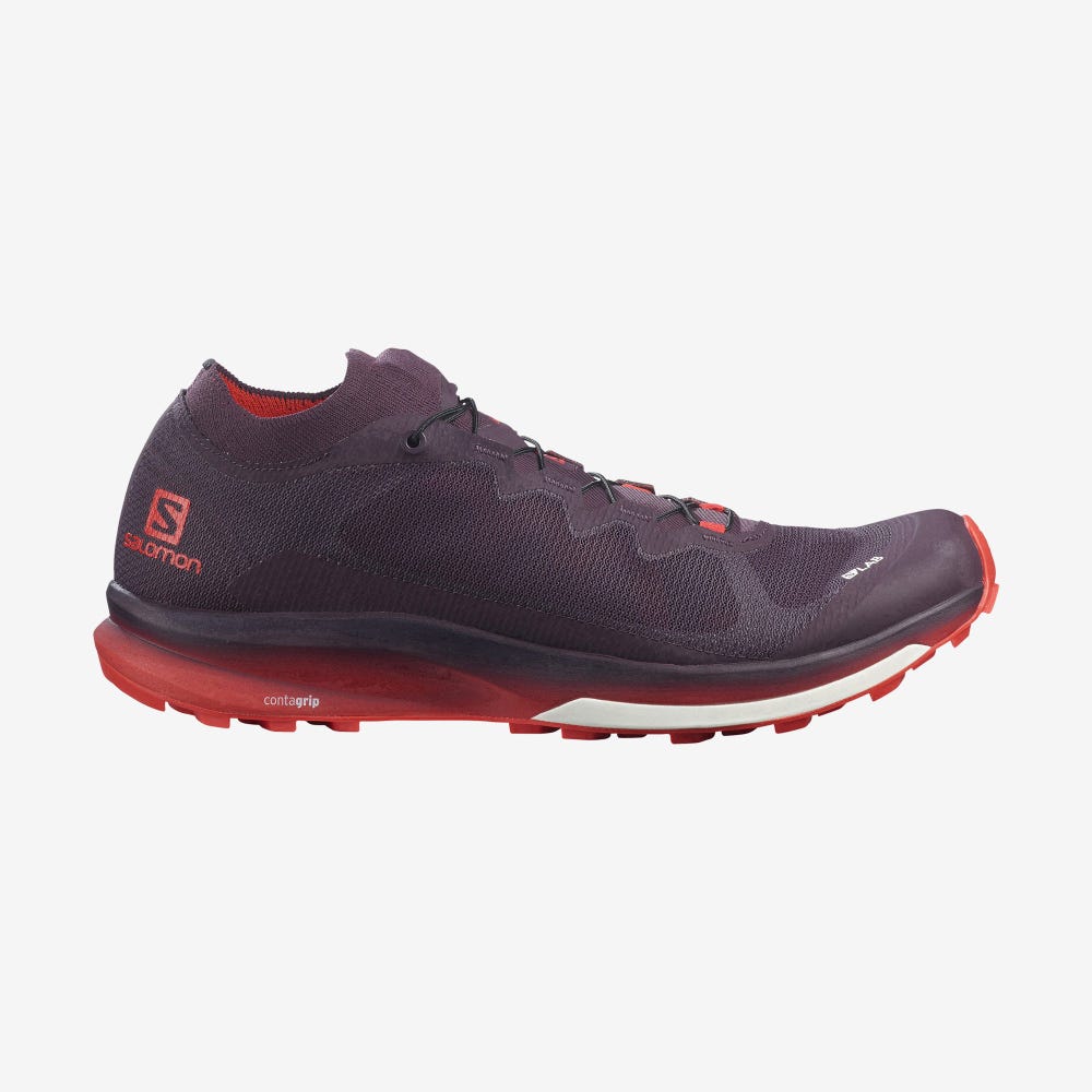 Salomon S/LAB ULTRA 3 Trailrunning Schuhe Damen Lila/Rot | GFP-867592