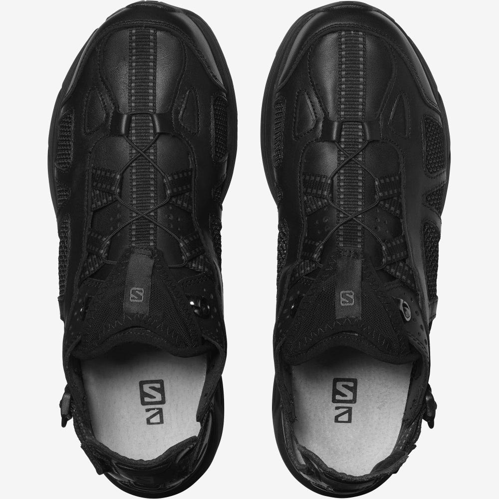 Salomon TECHSONIC LEATHER ADVANCED Sneaker Herren Schwarz | CSO-845921