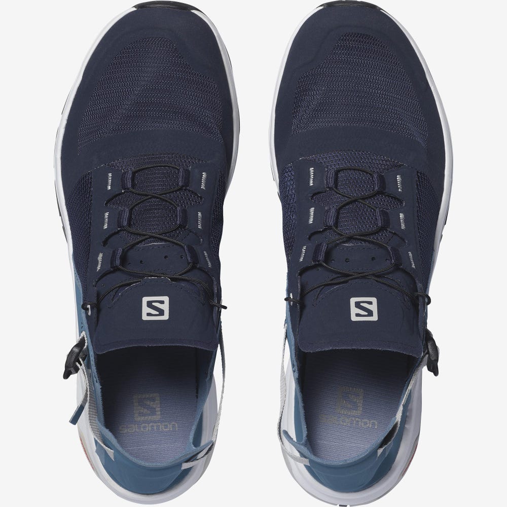 Salomon TECH AMPHIB 4 Wanderschuhe Herren Navy | NFQ-047126