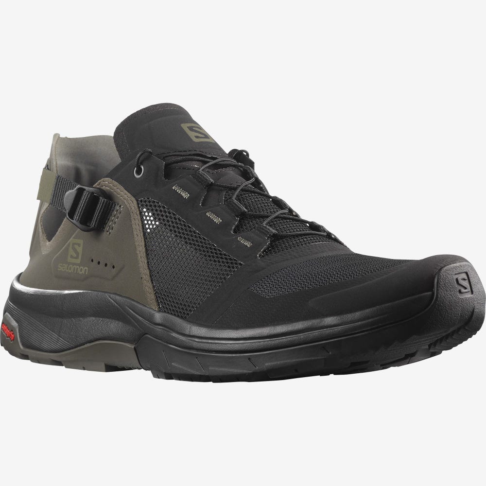 Salomon TECH AMPHIB 4 Wasserschuhe Herren Schwarz/Grau | DFA-140256