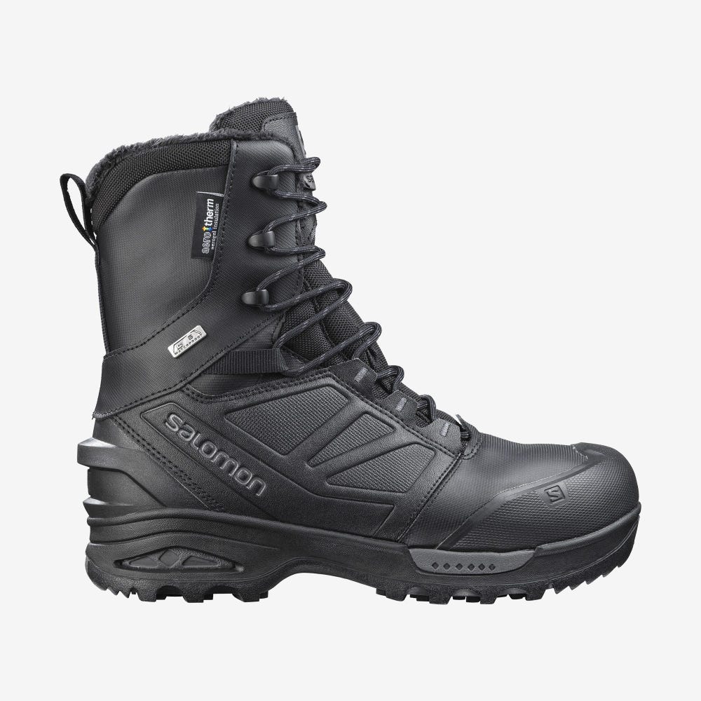 Salomon TOUNDRA FORCES CLIMASALOMON™ WATERPROOF Taktische Stiefel Herren Schwarz | LUS-754029