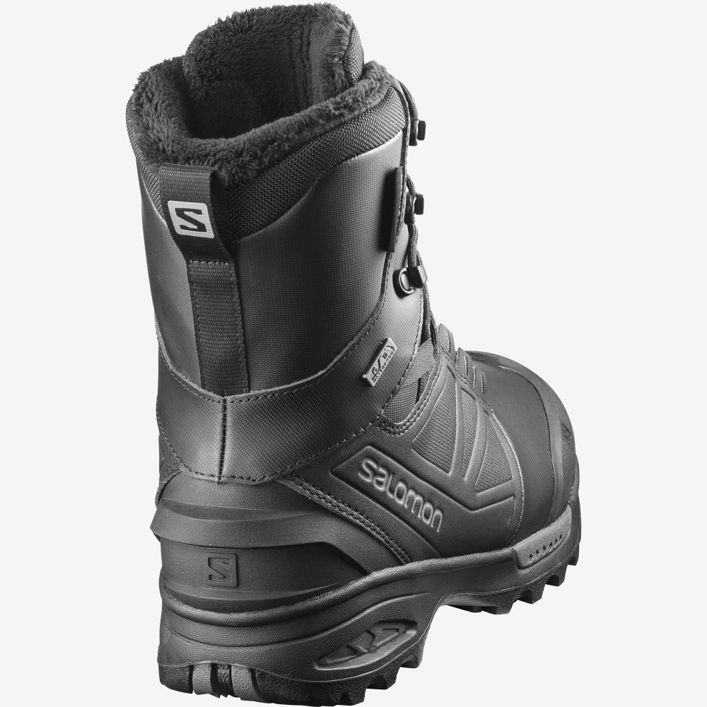 Salomon TOUNDRA PRO CLIMASALOMON™ WATERPROOF Winterstiefel Herren Schwarz | WOI-936471