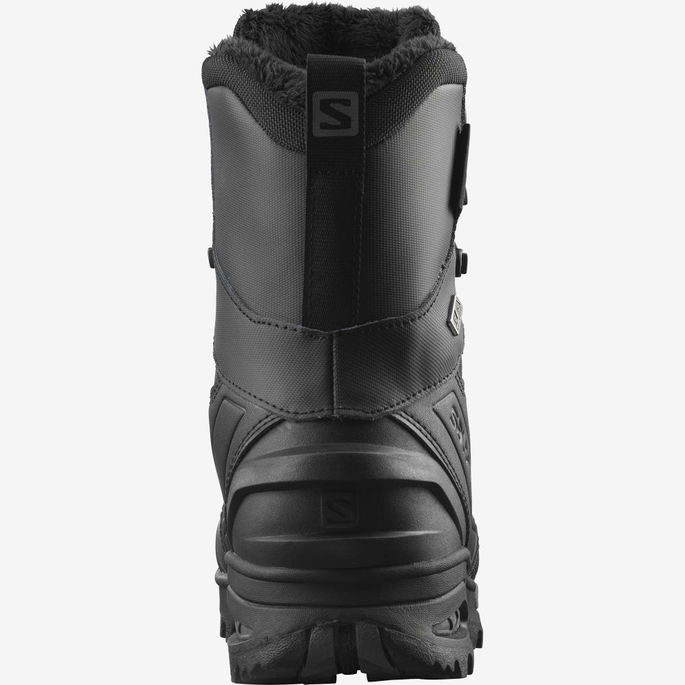 Salomon TOUNDRA PRO CLIMASALOMON™ WATERPROOF Winterstiefel Herren Schwarz | WOI-936471