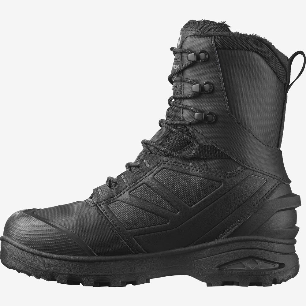 Salomon TOUNDRA PRO CLIMASALOMON™ WATERPROOF Winterstiefel Herren Schwarz | WOI-936471