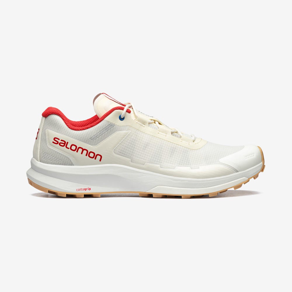 Salomon ULTRA RAID FOR COPSON Sneaker Damen Weiß/HellGelb/Rot | SRE-317048