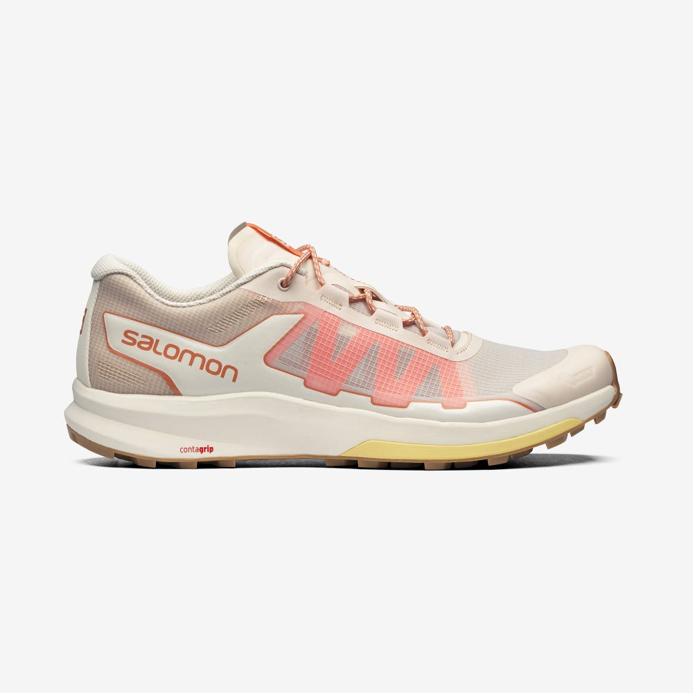 Salomon ULTRA RAID Sneaker Damen Beige/HellBraun/Orange | DRN-024385