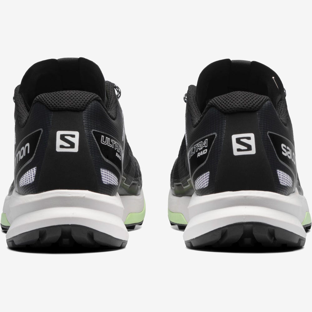 Salomon ULTRA RAID Sneaker Damen Schwarz/Weiß/Grün | ENW-021378