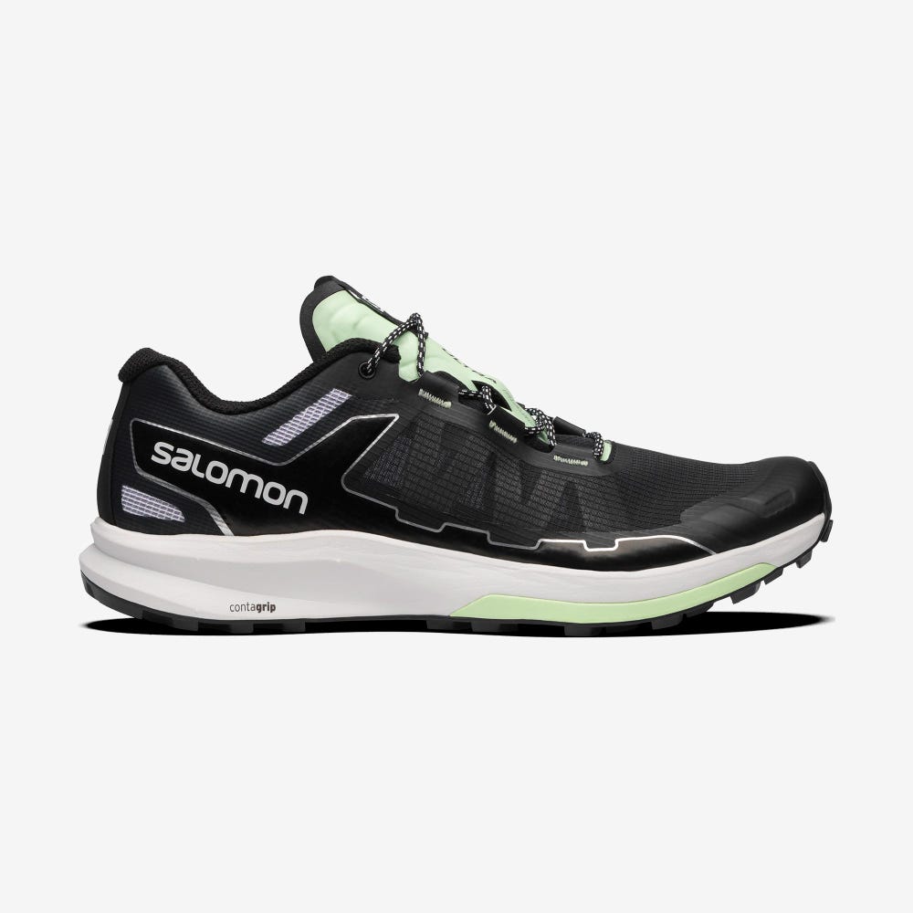 Salomon ULTRA RAID Sneaker Herren Schwarz/Weiß/Grün | PDB-526740