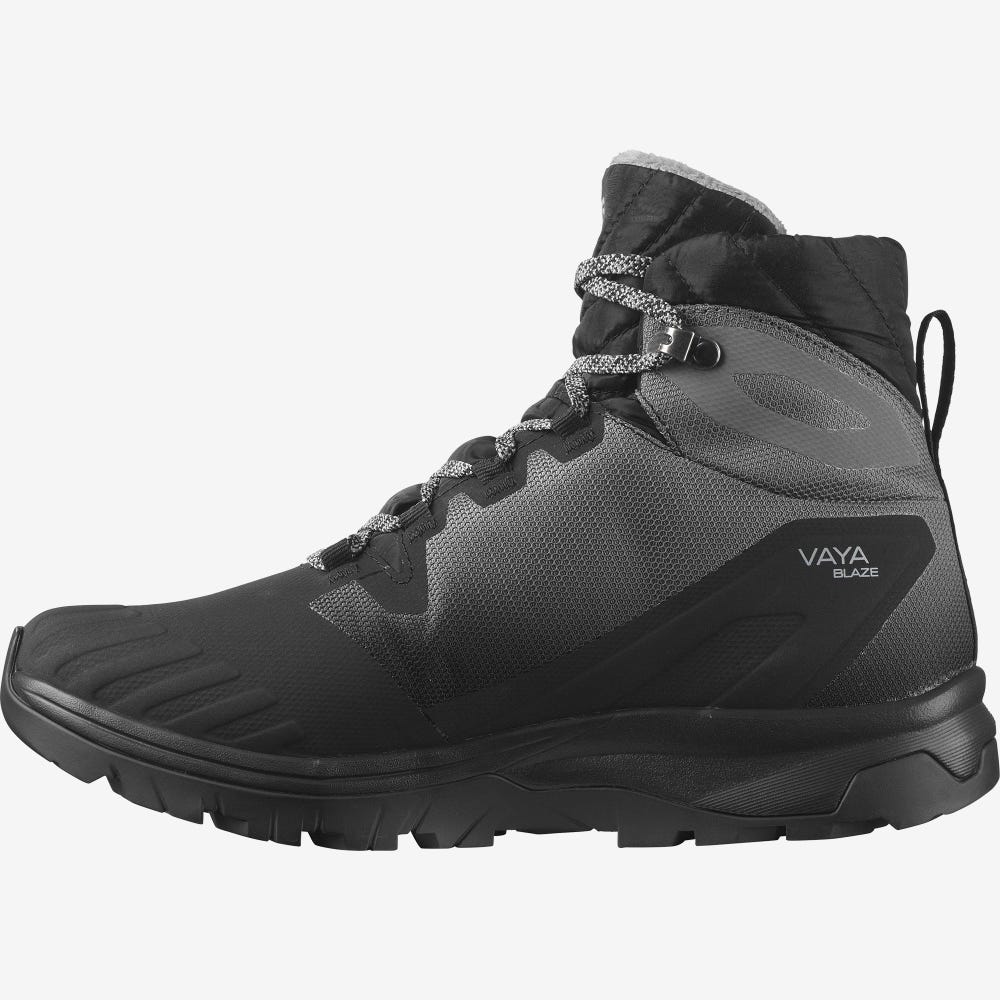 Salomon VAYA BLAZE THINSULATE™ CLIMASALOMON™ WATERPROOF Winterschuhe Damen Schwarz | CUS-256417