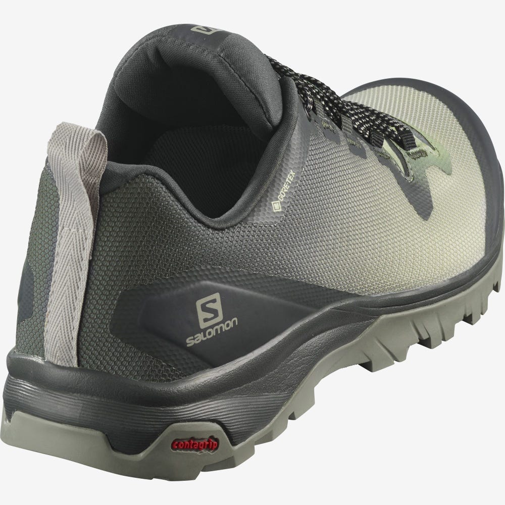 Salomon VAYA GORE-TEX Wanderschuhe Damen Grün/Grau | UYW-519036