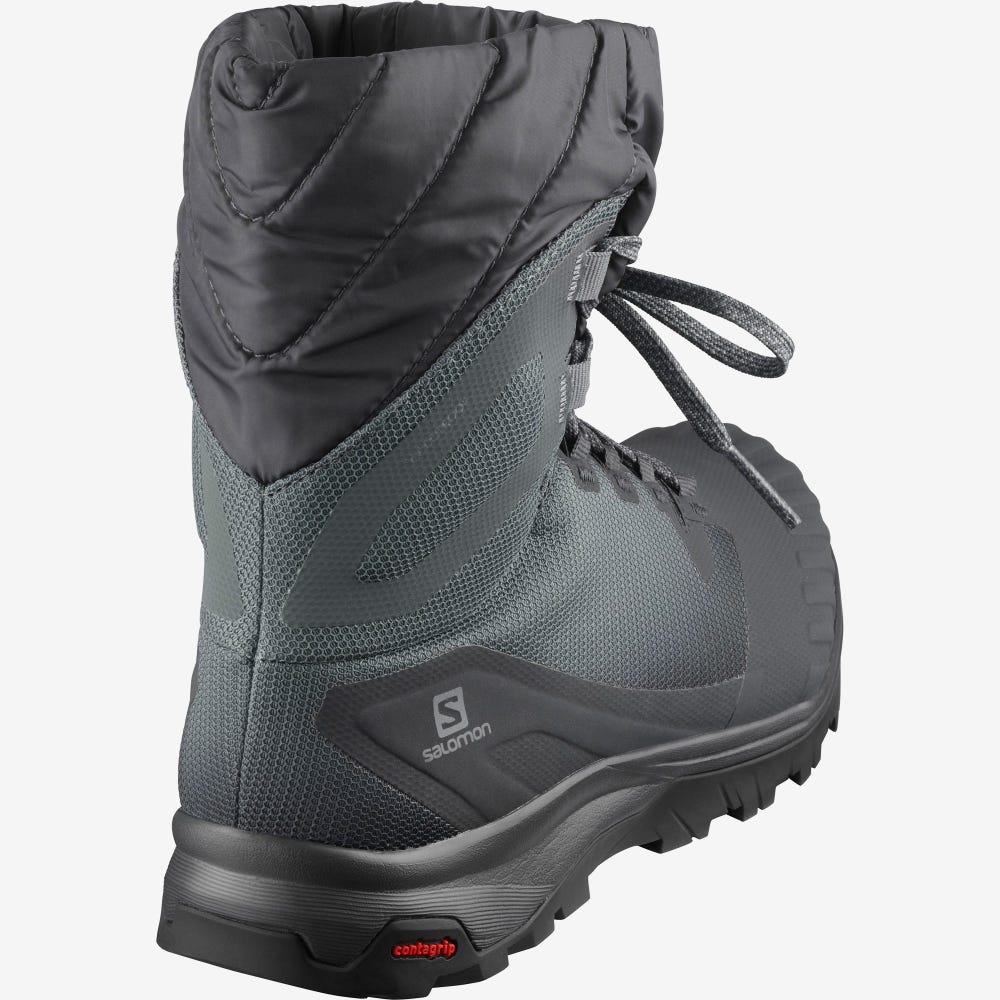 Salomon VAYA POWDER TS CSWP Winterschuhe Damen Grau/Schwarz | IJB-293160