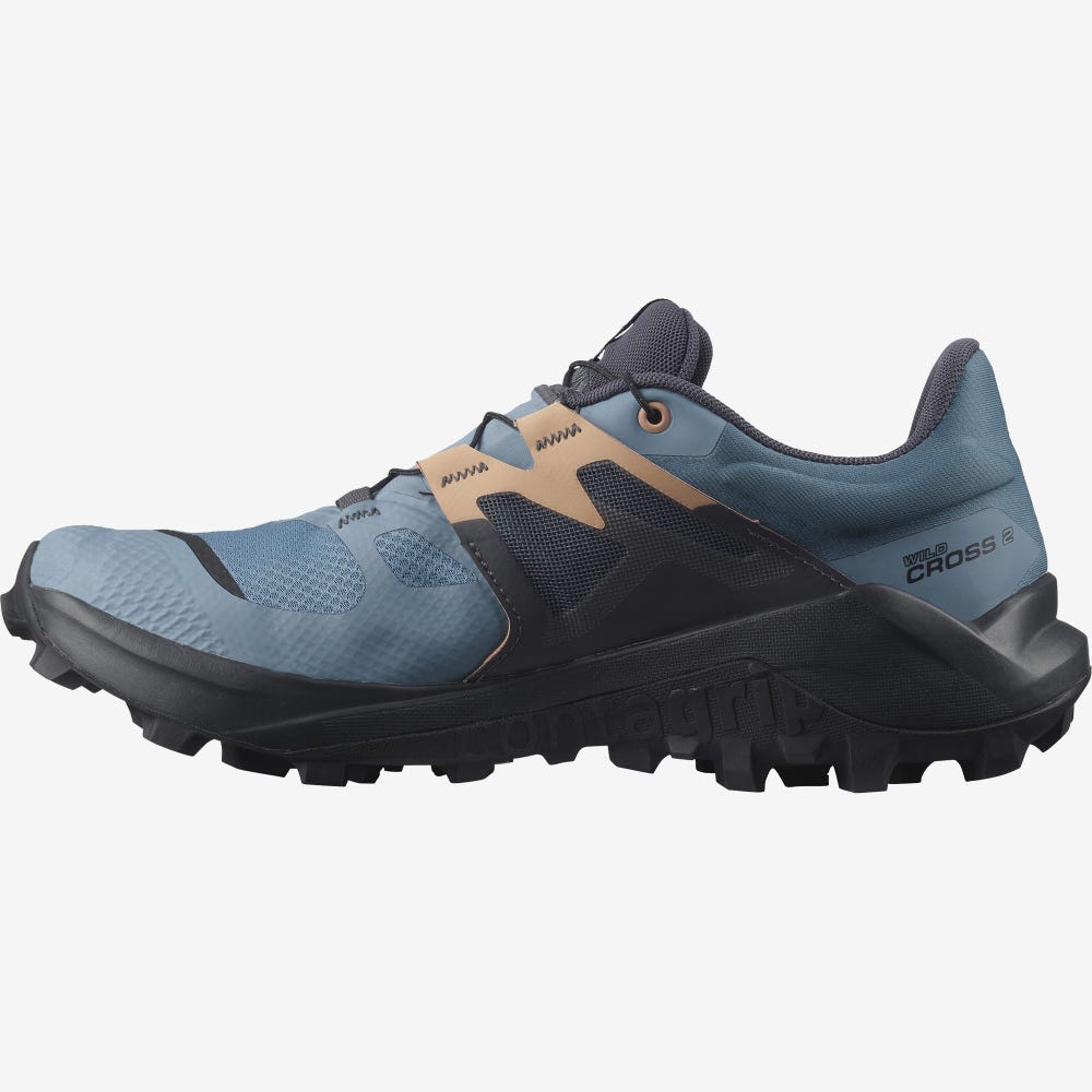 Salomon WILDCROSS 2 GORE-TEX Trailrunning Schuhe Damen Blau | MZJ-941763