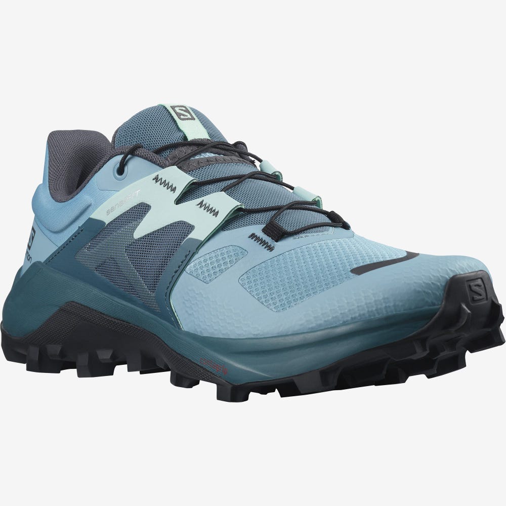 Salomon WILDCROSS 2 Trailrunning Schuhe Damen Blau | COX-357680