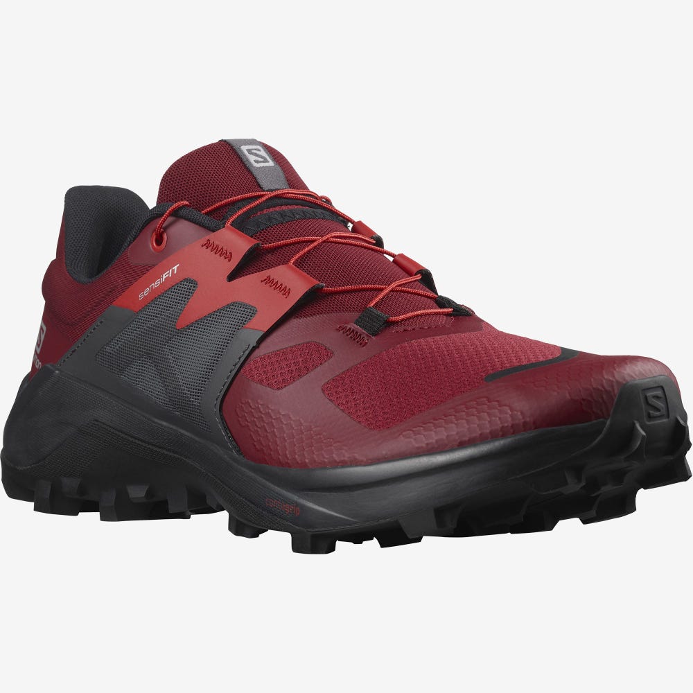 Salomon WILDCROSS 2 Trailrunning Schuhe Herren Rot | LOM-170835