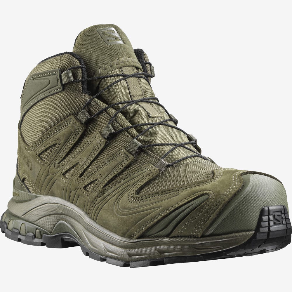 Salomon XA FORCES MID EN Taktische Stiefel Damen Grün | WTZ-306271