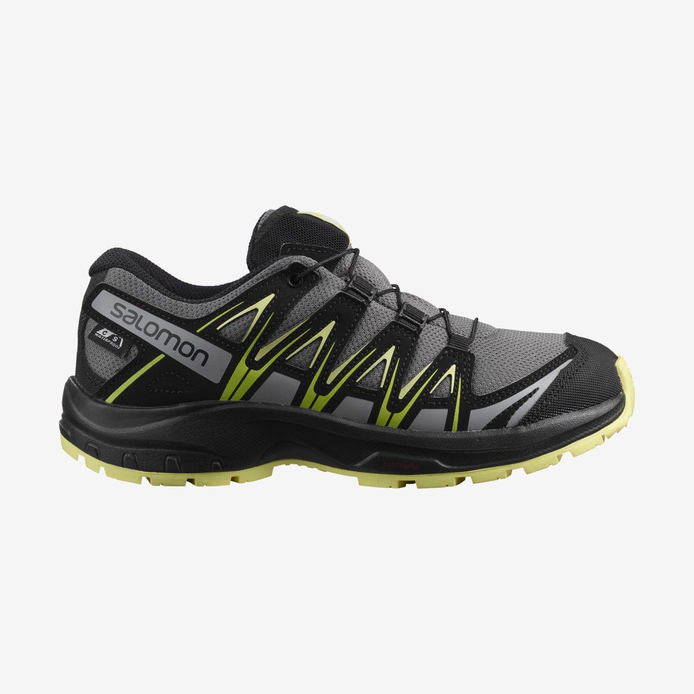 Salomon XA PRO 3D CLIMASALOMON™ WATERPROOF Trailrunning Schuhe Kinder Schwarz | IFX-906541