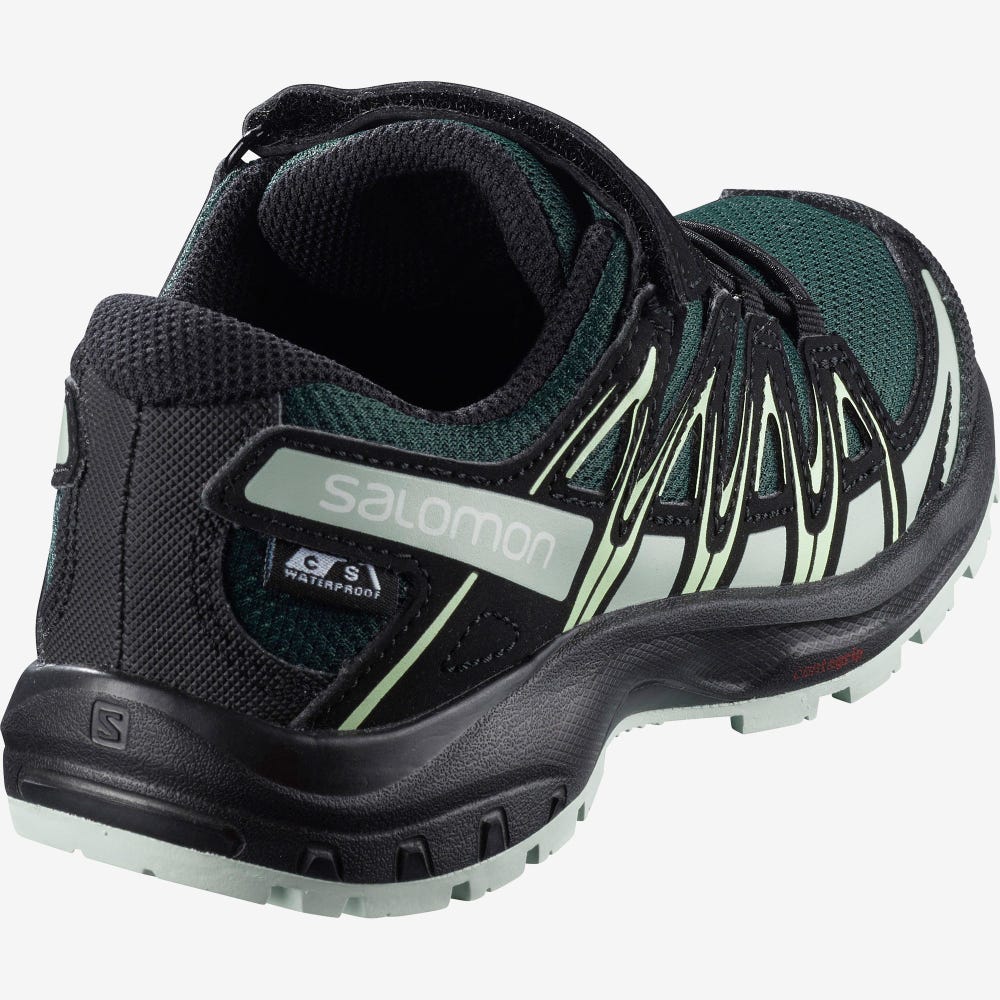 Salomon XA PRO 3D CSWP K Wanderschuhe Kinder Grün | DUW-143295