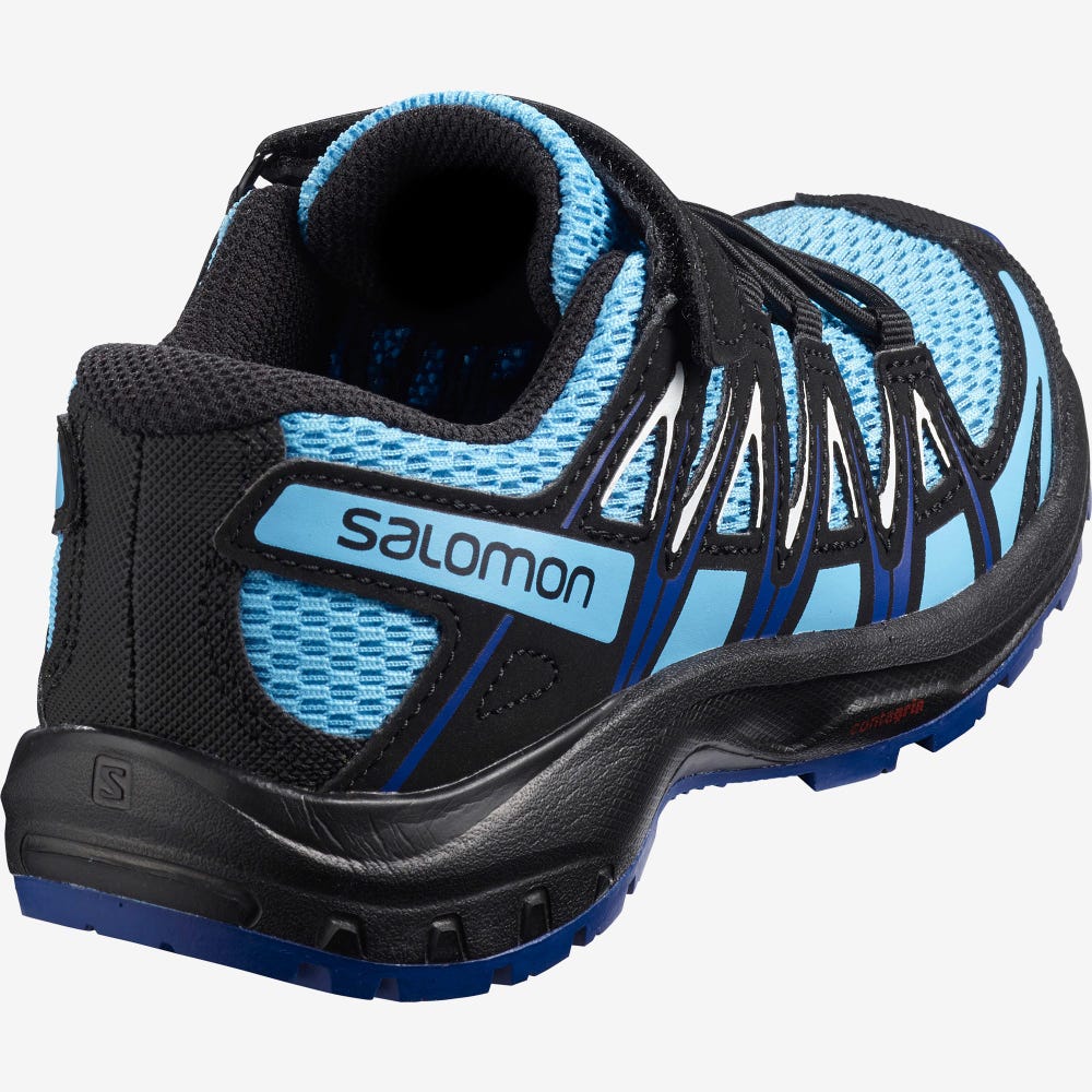 Salomon XA PRO 3D K Trailrunning Schuhe Kinder Blau/Weiß | EGH-750294