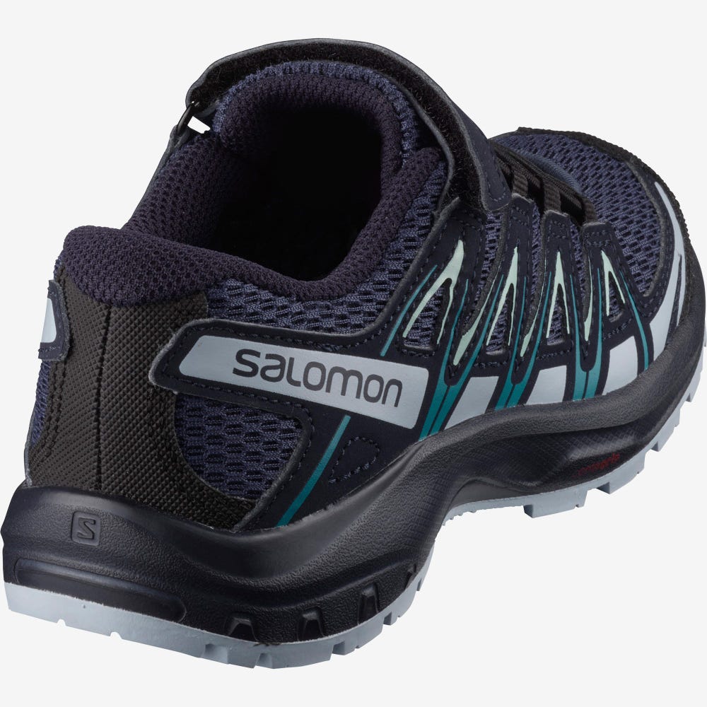 Salomon XA PRO 3D K Trailrunning Schuhe Kinder Blau Indigo/Blau/Türkis | KBP-541802