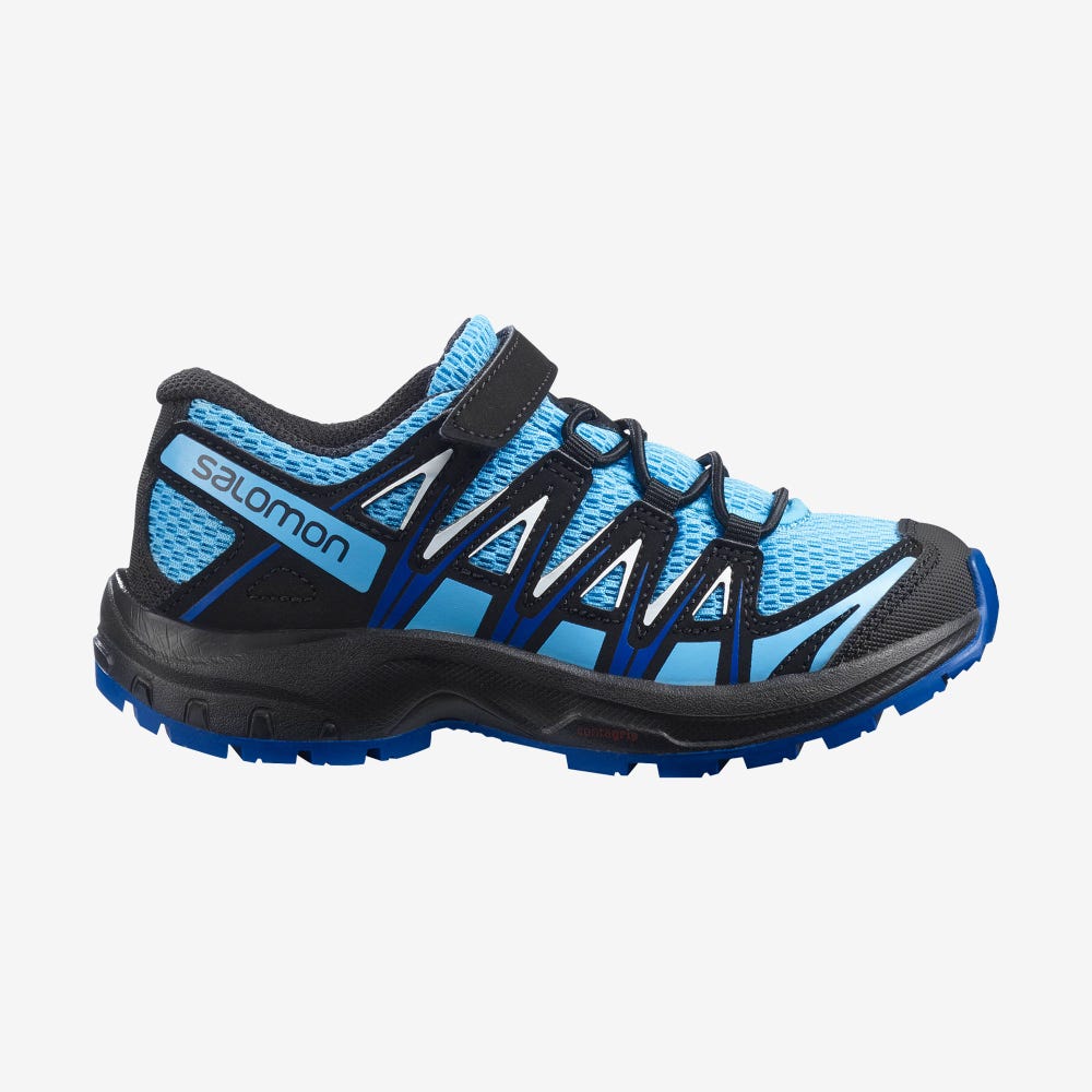 Salomon XA PRO 3D K Wanderschuhe Kinder Blau Indigo/Blau/Türkis | QTN-126309