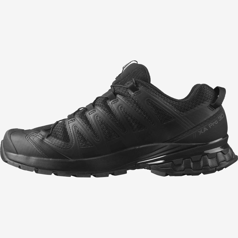 Salomon XA PRO 3D V8 WIDE Wanderschuhe Herren Schwarz | MEJ-378546