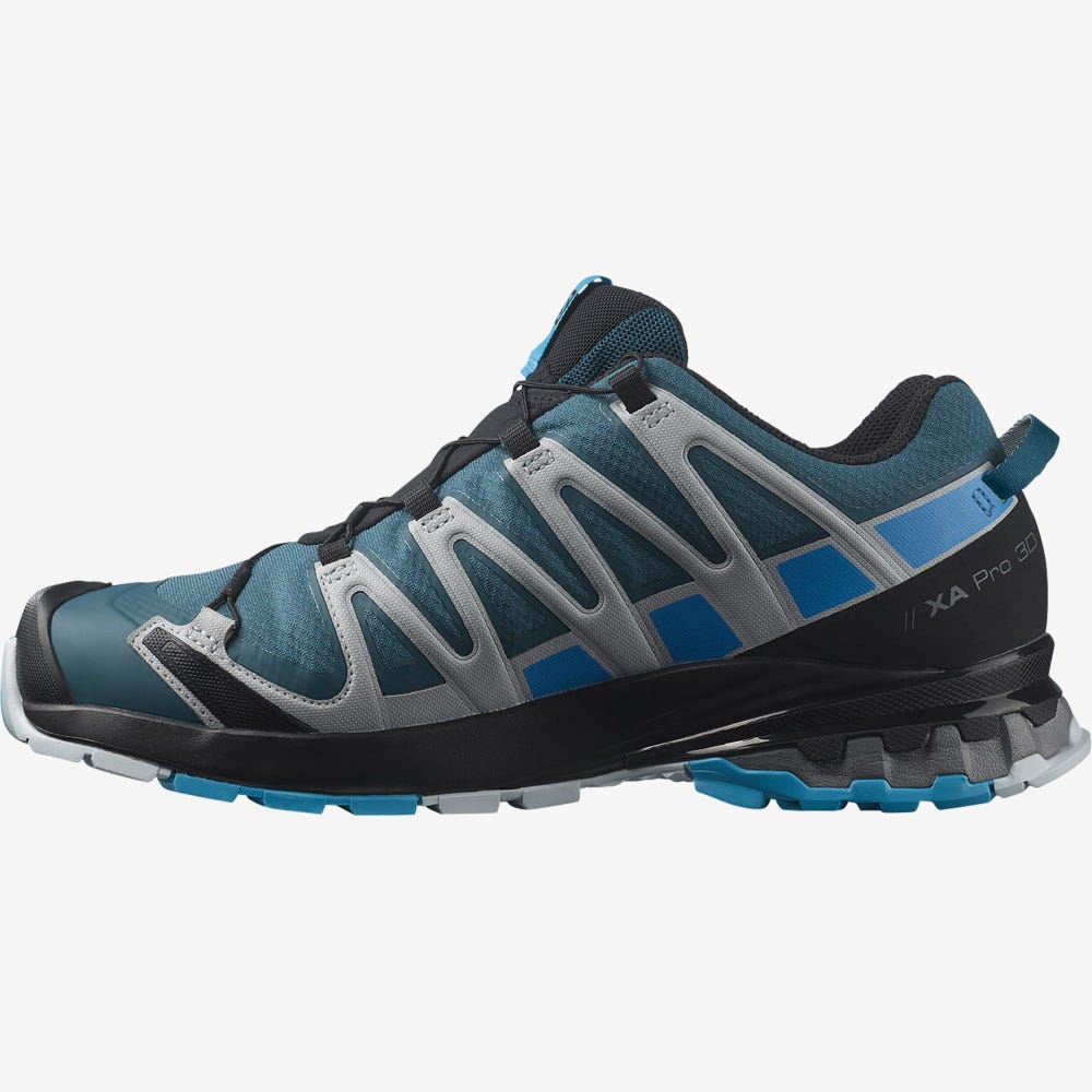 Salomon XA PRO 3D v8 GORE-TEX Trailrunning Schuhe Herren Blau | KEV-265437