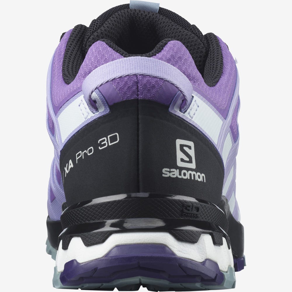 Salomon XA PRO 3D v8 GORE-TEX Trailrunning Schuhe Damen Königsblau Lila/Lavendel | LKE-184379