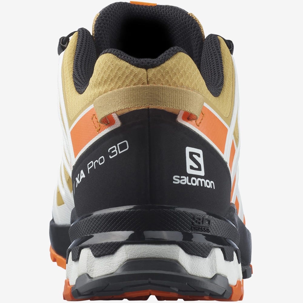 Salomon XA PRO 3D v8 GORE-TEX Trailrunning Schuhe Herren Braun/Orange/Weiß | TPX-926435