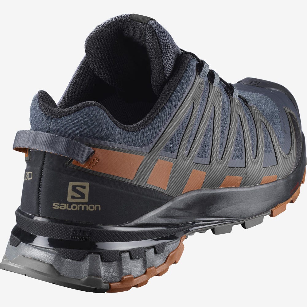 Salomon XA PRO 3D v8 GORE-TEX Trailrunning Schuhe Herren Grau/Schwarz | ZDU-513072