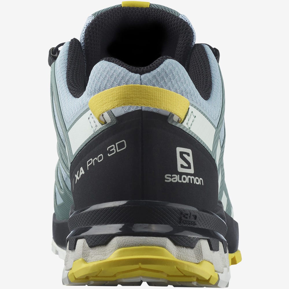 Salomon XA PRO 3D v8 GORE-TEX Wanderschuhe Damen Blau/Weiß | ZIV-845931